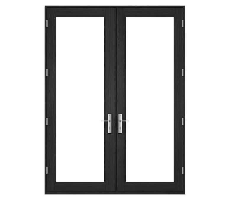 Pella Reserve Contemporary Wood Hinged Patio Door in Dayton